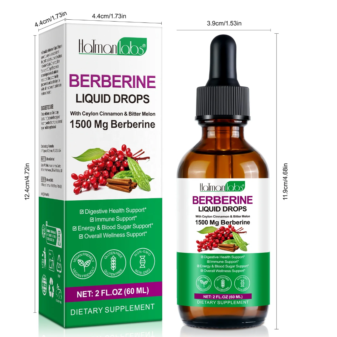 Holman Labs Berberine Liquid Drops 1500mg (60ml)