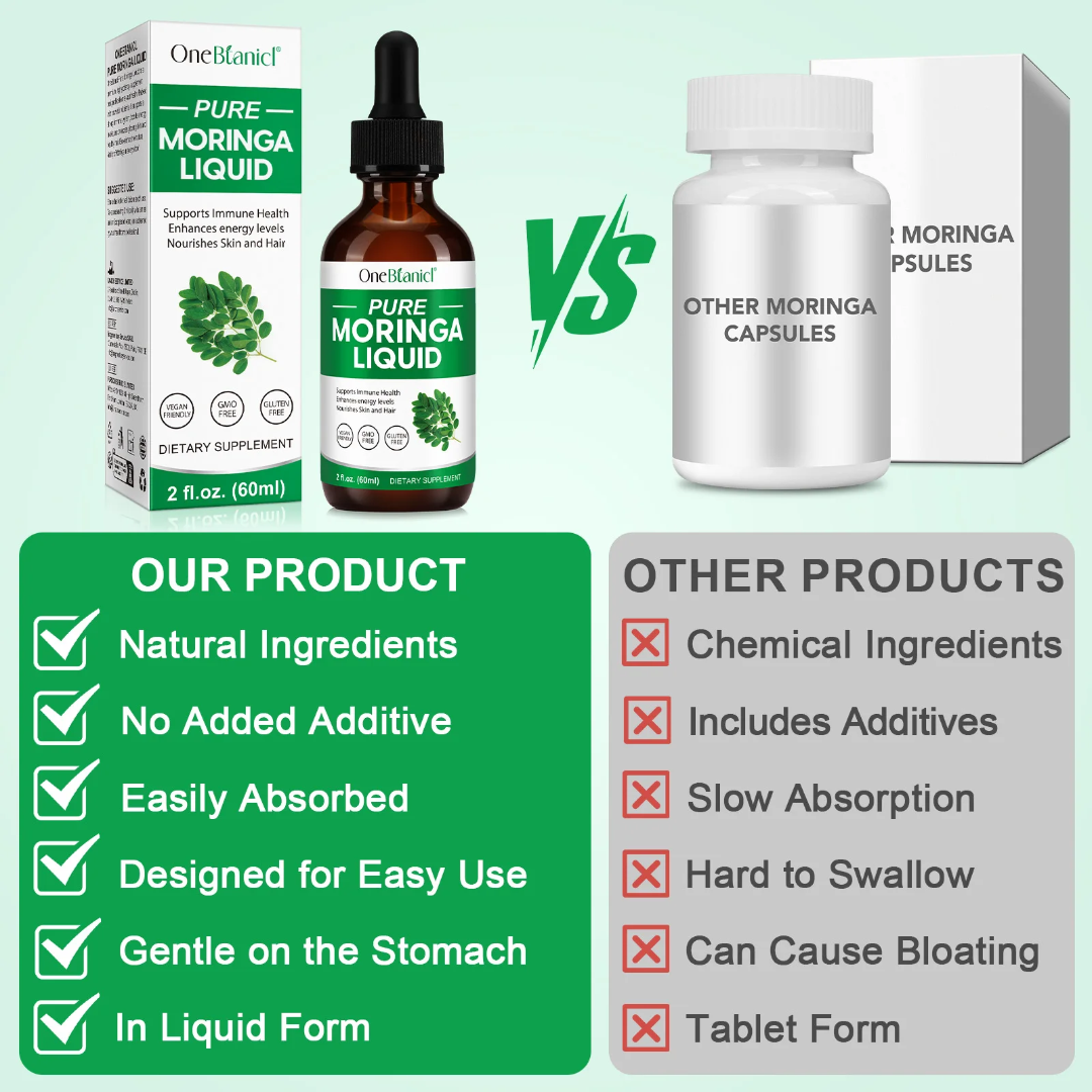 OneBotanic Pure Moringa Drops — Energy & Immune Support