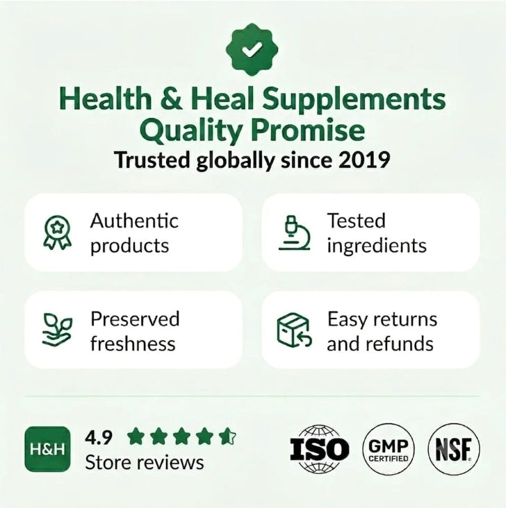 Health & Heal Turkesterone 1000mg — Ajuga Turkestanica Extract Botanical Wellness Capsules | 60 Capsules