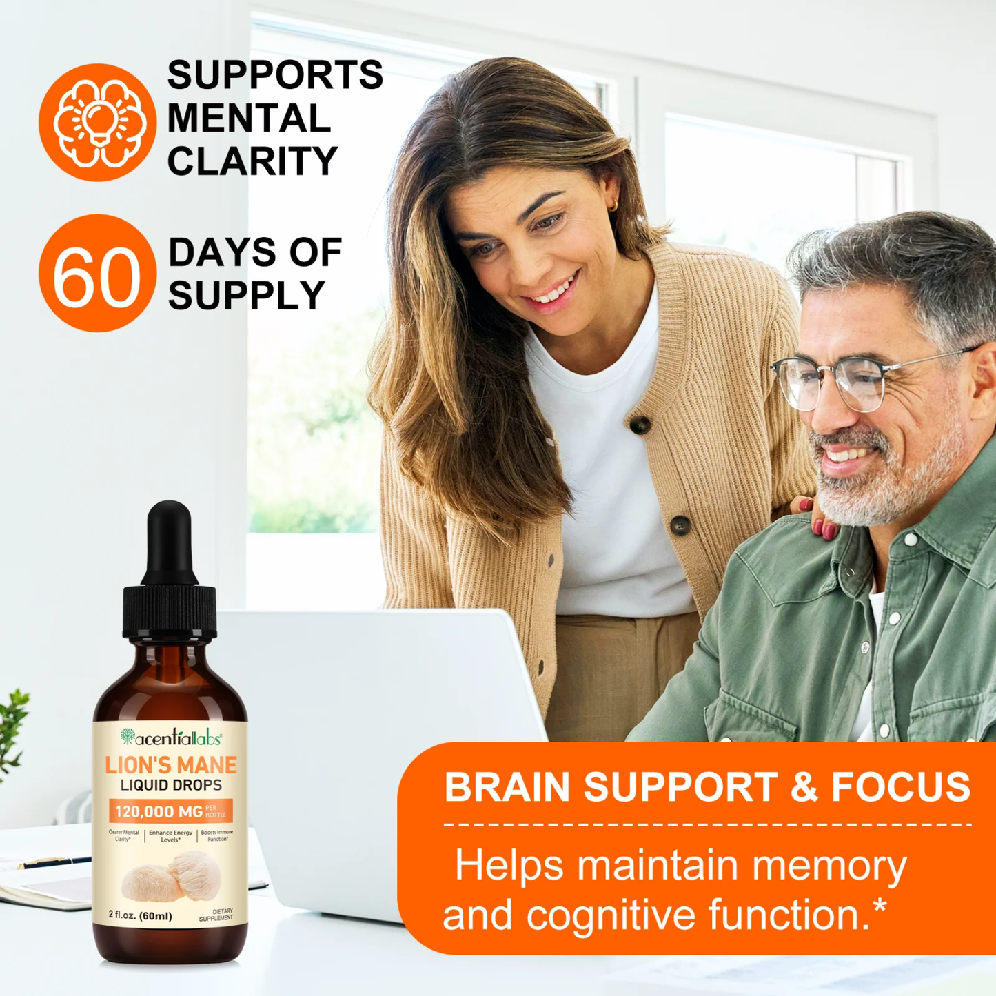 Acential Labs Lion’s Mane Liquid Drops