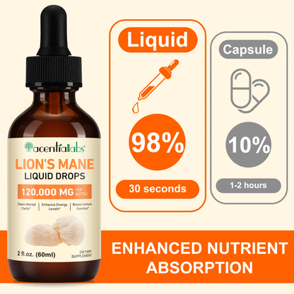 Acential Labs Lion’s Mane Liquid Drops