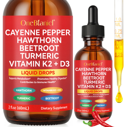 OneBotanic 9-in-1 Cayenne Pepper Liquid Drops