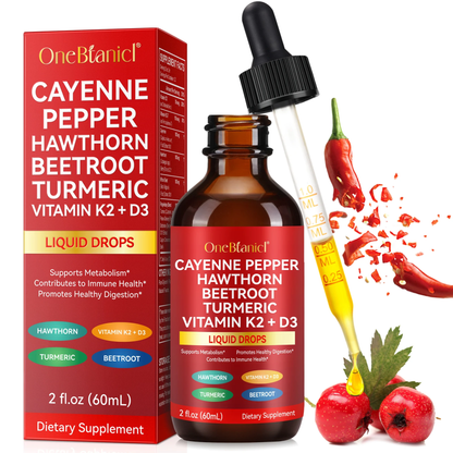 OneBotanic 9-in-1 Cayenne Pepper Liquid Drops
