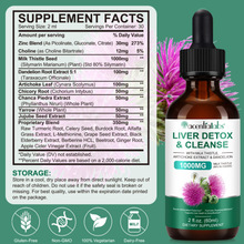 Acential Labs Liver Detox & Cleanse Liquid Drops 60ml | Liver Support, Digestive Health, Natural Detox & Daily Wellness