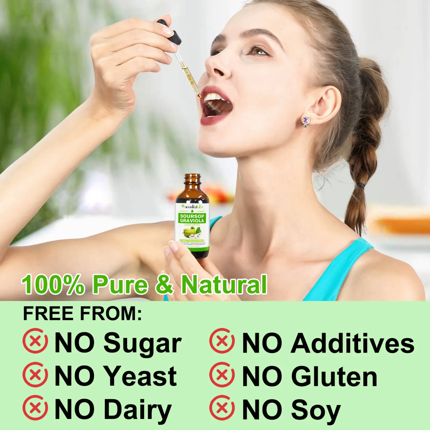 Acential Labs Soursop Graviola Liquid Drops