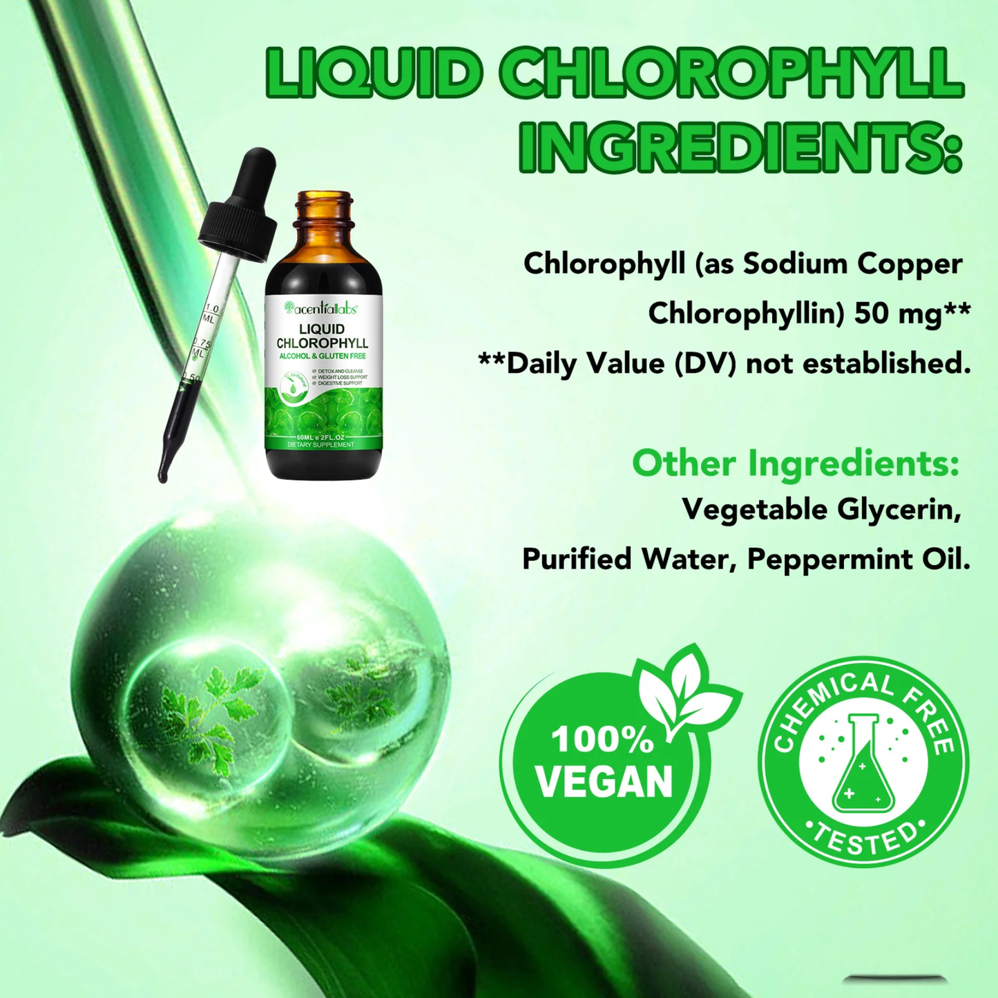 Acential Labs Liquid Chlorophyll 60ml