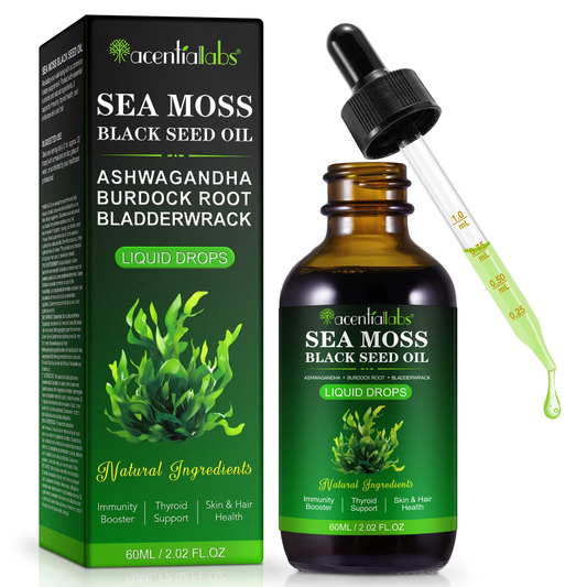 AcentialLabs Sea Moss + Black Seed Oil Liquid Drops