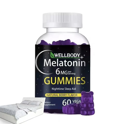 WellBody Melatonin Berry Flavor Gummies
