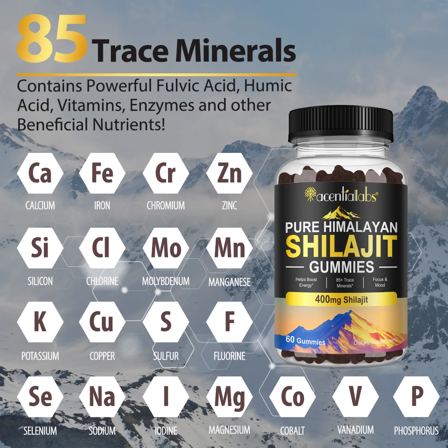 Pure Himalayan Shilajit Gummies