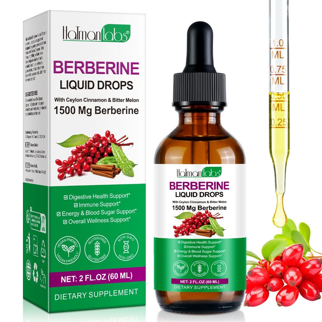 Holman Labs Berberine Liquid Drops 1500mg (60ml)