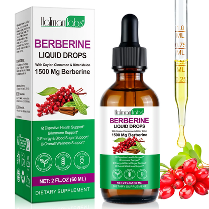 Holman Labs Berberine Liquid Drops 1500mg (60ml)