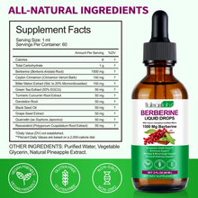 Liquid Berberine HCl 1500mg | Metabolic Wellness & Gut Health Support | Holman Labs