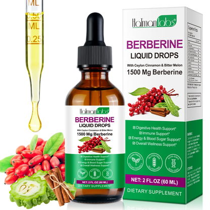 Holman Labs Berberine Liquid Drops 1500mg (60ml)
