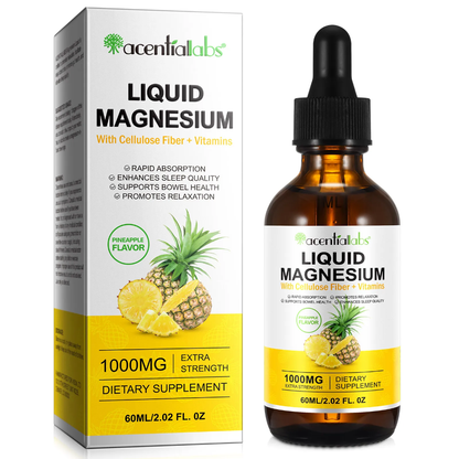 Acential Labs Liquid Magnesium 1000mg (Pineapple Flavor)