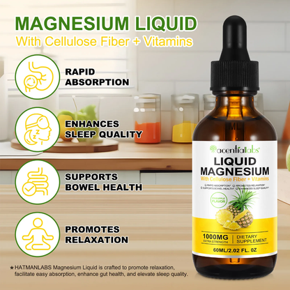 Acential Labs Liquid Magnesium 1000mg (Pineapple Flavor)