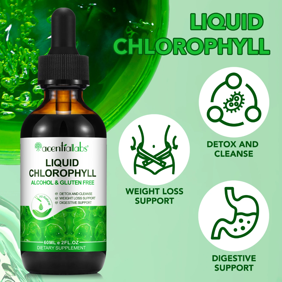 Acential Labs Liquid Chlorophyll 60ml — Daily Detox Drops