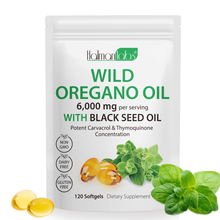 Acential Labs Wild Oregano Oil 6,000mg with Black Seed Oil