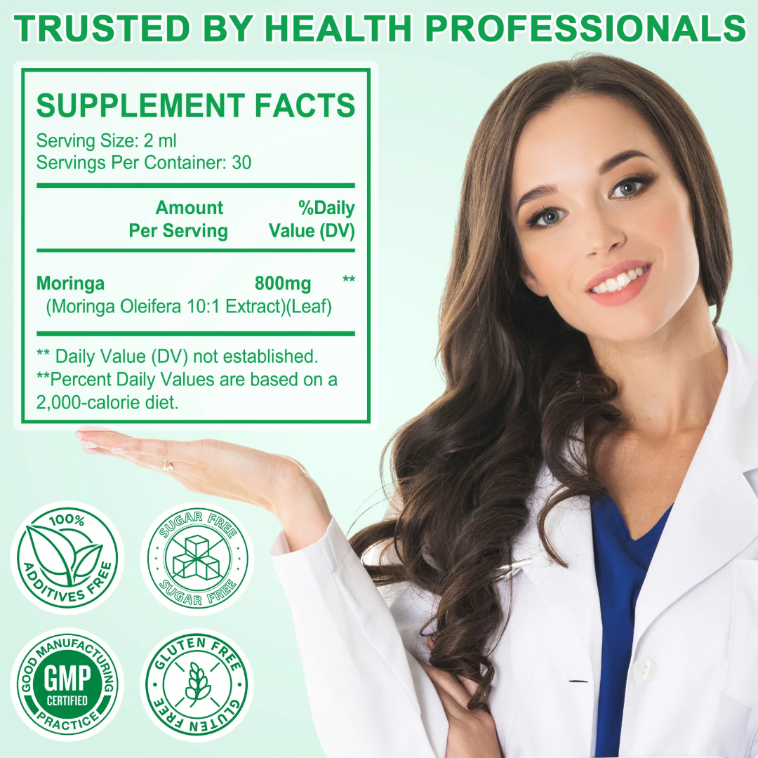OneBotanic Pure Moringa Drops — Energy & Immune Support