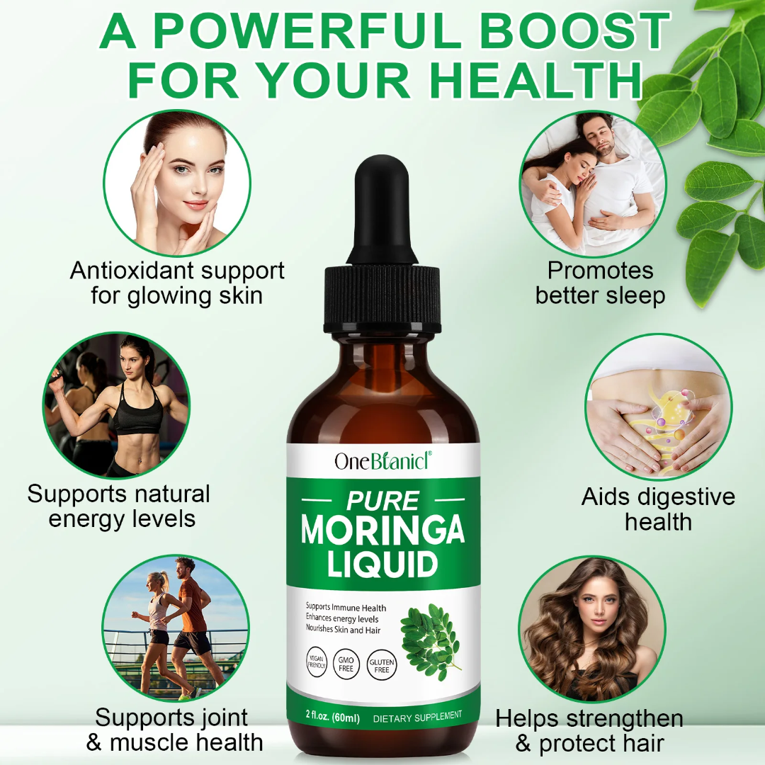 OneBotanic Pure Moringa Drops — Energy & Immune Support