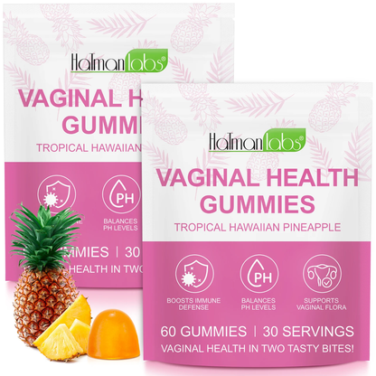 Holman Labs Vaginal Health Gummies — Probiotic + Cranberry, Pineapple