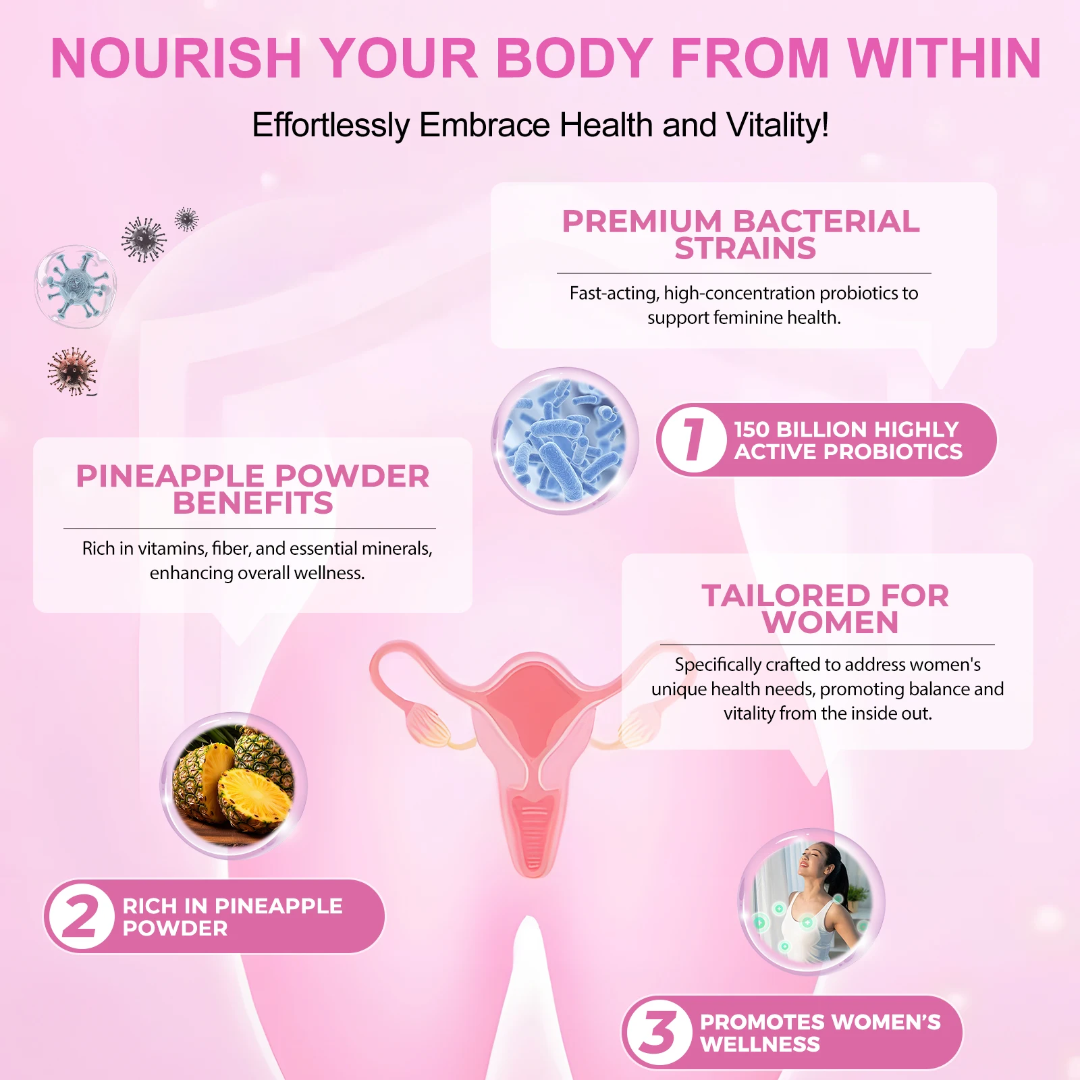 Holman Labs Vaginal Health Gummies — Probiotic + Cranberry, Pineapple
