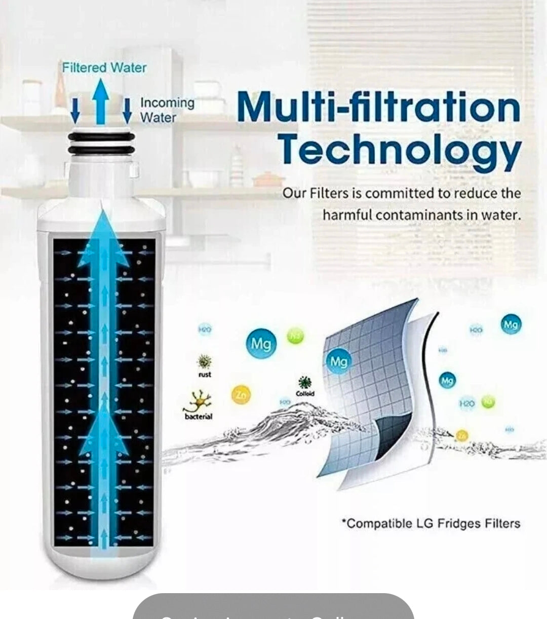 LG LT1000P / ADQ747935 Genuine Refrigerator Water Filter Replacement (AU)