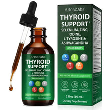 ArtoaLabs Thyroid Support Liquid Drops — Iodine, Selenium, Zinc, L-Tyrosine & Ashwagandha All-in-One Wellness Formula