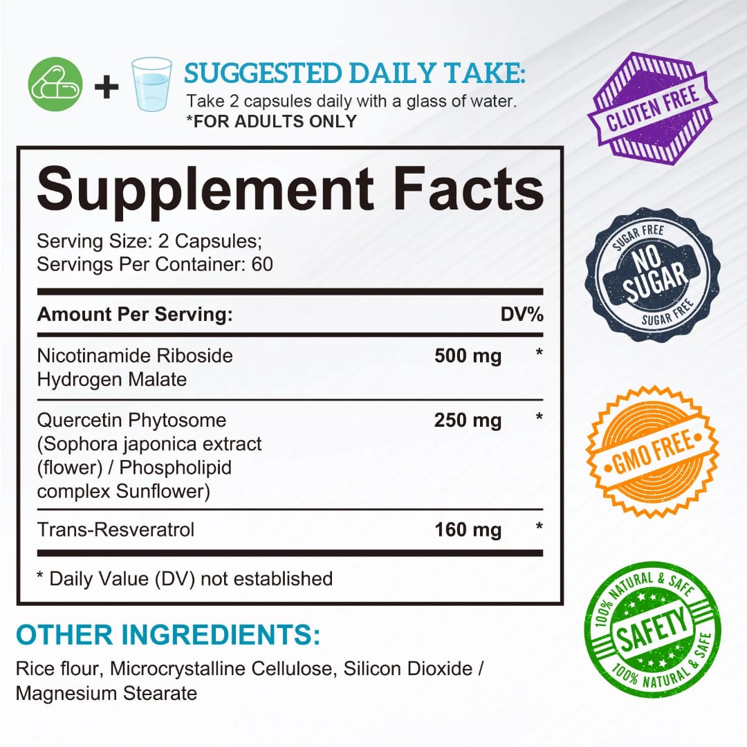 Halman Labs NAD+ Riboside + Resveratrol — Cellular Energy