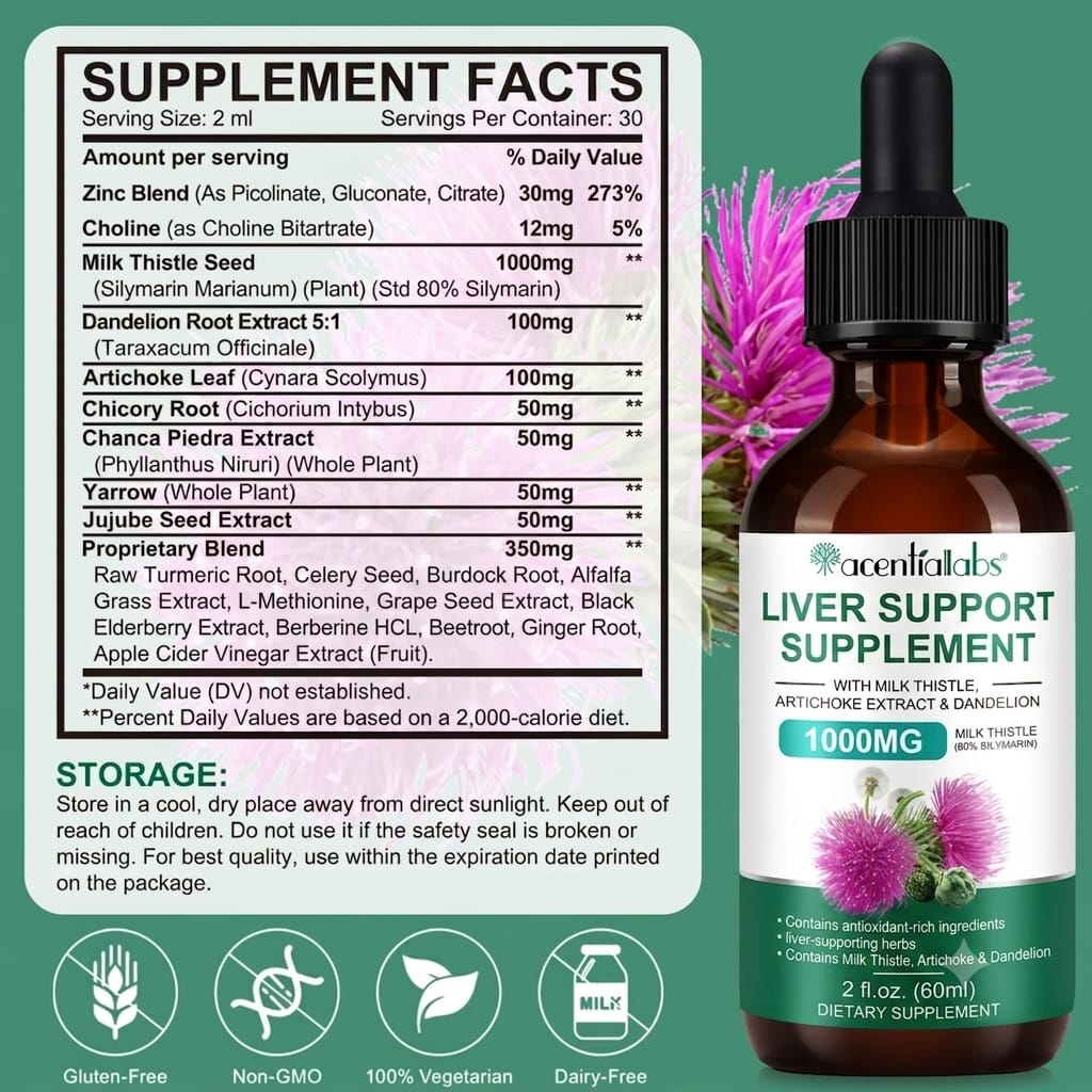 Milk Thistle Liquid Drops | 60mL AU