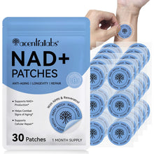 Acential Labs NAD+ Patches with Resveratrol — Cellular Energy & Healthy Ageing Wellness Patches | 30 Patches