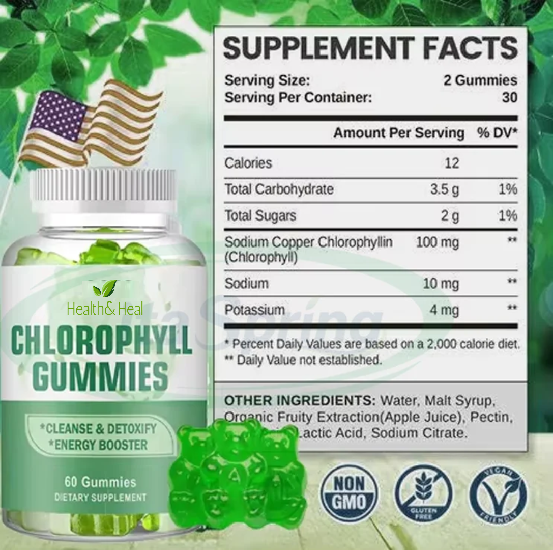 Health & Heal Chlorophyll Gummies — Detox & Gut Health
