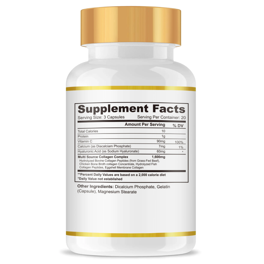 Multi-Collagen Complex Capsules — Skin, Joints & Bones