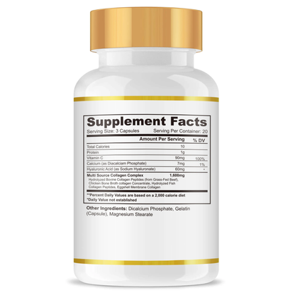 Multi-Collagen Complex Capsules — Skin, Joints & Bones