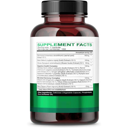 Liposomal Wormwood + Black Walnut + Clove — Gut Cleanse