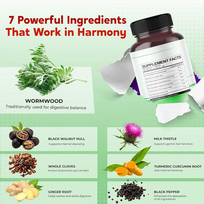 Liposomal Wormwood + Black Walnut + Clove — Gut Cleanse