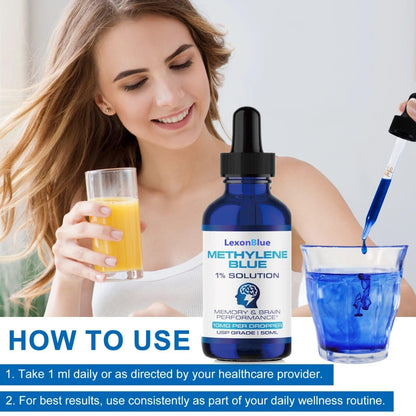 LexonBlue Methylene Blue Drops 1% USP Grade  — Focus & Cellular Energy