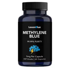 LexonBlue Methylene Blue Capsules – Cognitive Support, Brain Energy & Cellular Function Supplement | Nootropic Focus Formula