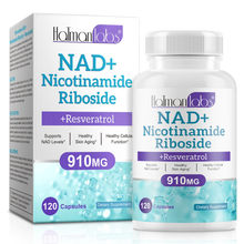 Halman Labs NAD+ Nicotinamide Riboside + Resveratrol Capsules – Cellular Energy, Anti-Aging & Mitochondrial Support Supplement
