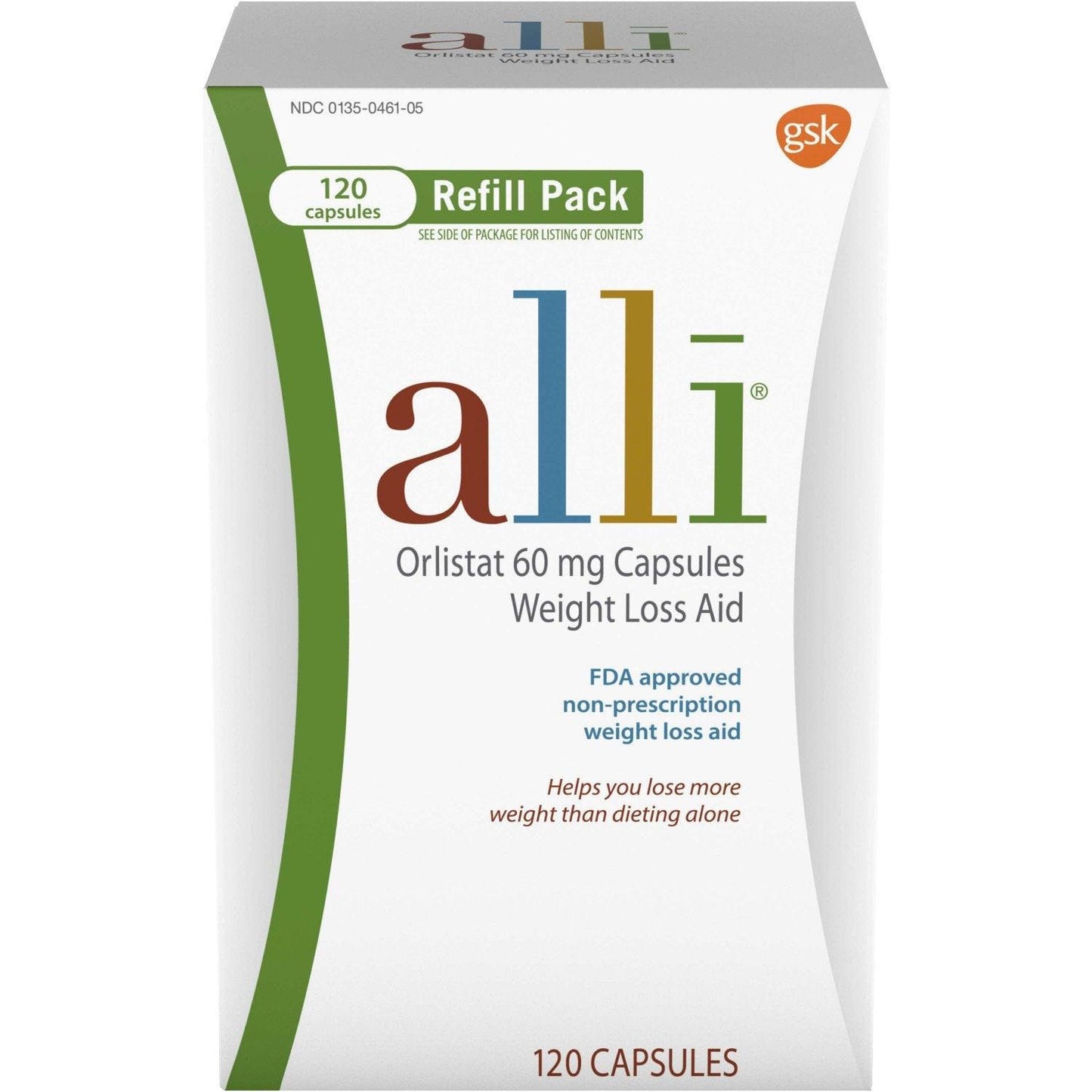 Alli Orlistat 60mg — 120 Capsule Refill