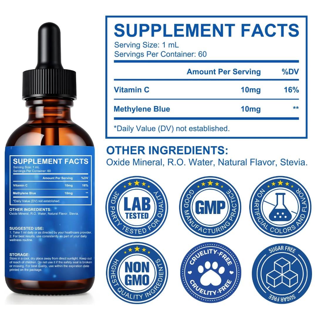 OneBotanic Methylene Blue 1% Drops 60ml — Brain & Focus