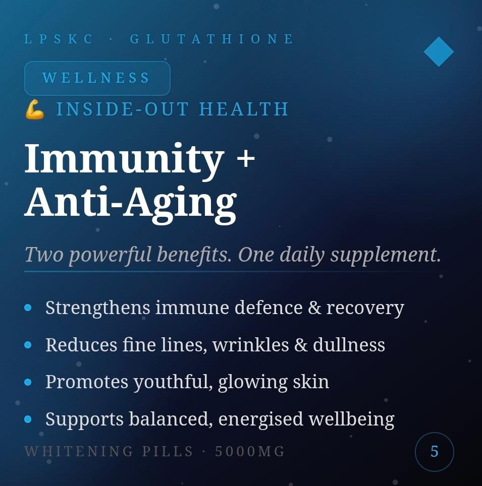 Glutathione Capsules — Skin Brightening & Radiant Glow