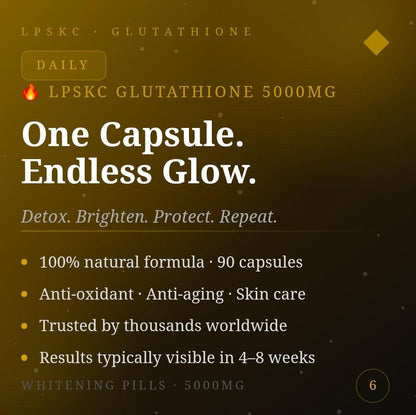 Glutathione Capsules — Skin Brightening & Radiant Glow
