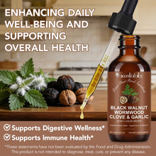 Acential Labs Black Walnut Wormwood Clove & Garlic — 20-in-1 Digestive Wellness Liquid Drops