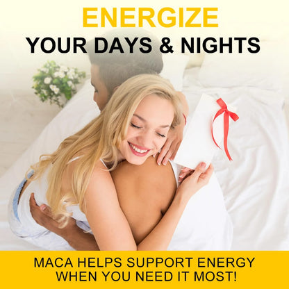ArtoaLabs Maca 1900mg Extra Strength — Black, Red & Yellow Maca Vitality & Hormonal Wellness Capsules | 60 Capsules