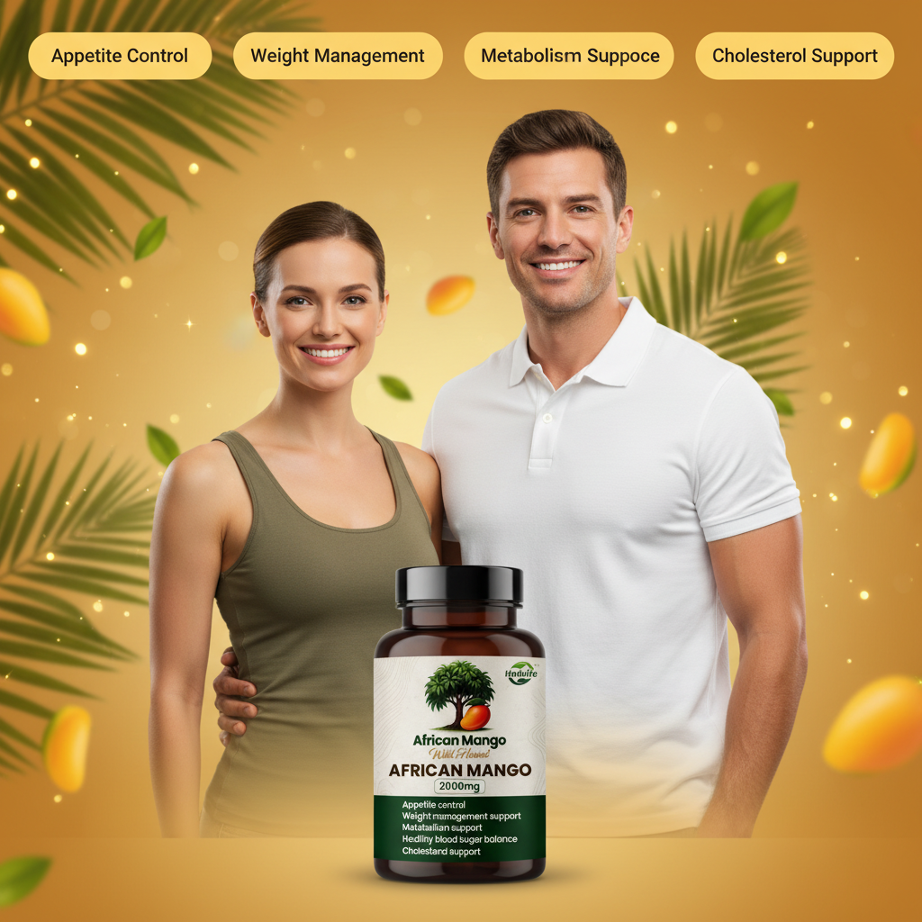 African Mango Seed Extract 1000mg Capsules — Metabolic Support (Irvingia Gabonensis)