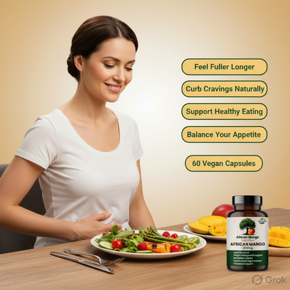 African Mango Seed Extract 1000mg Capsules — Metabolic Support (Irvingia Gabonensis)