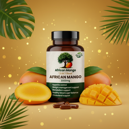 African Mango Seed Extract 1000mg Capsules — Metabolic Support (Irvingia Gabonensis)
