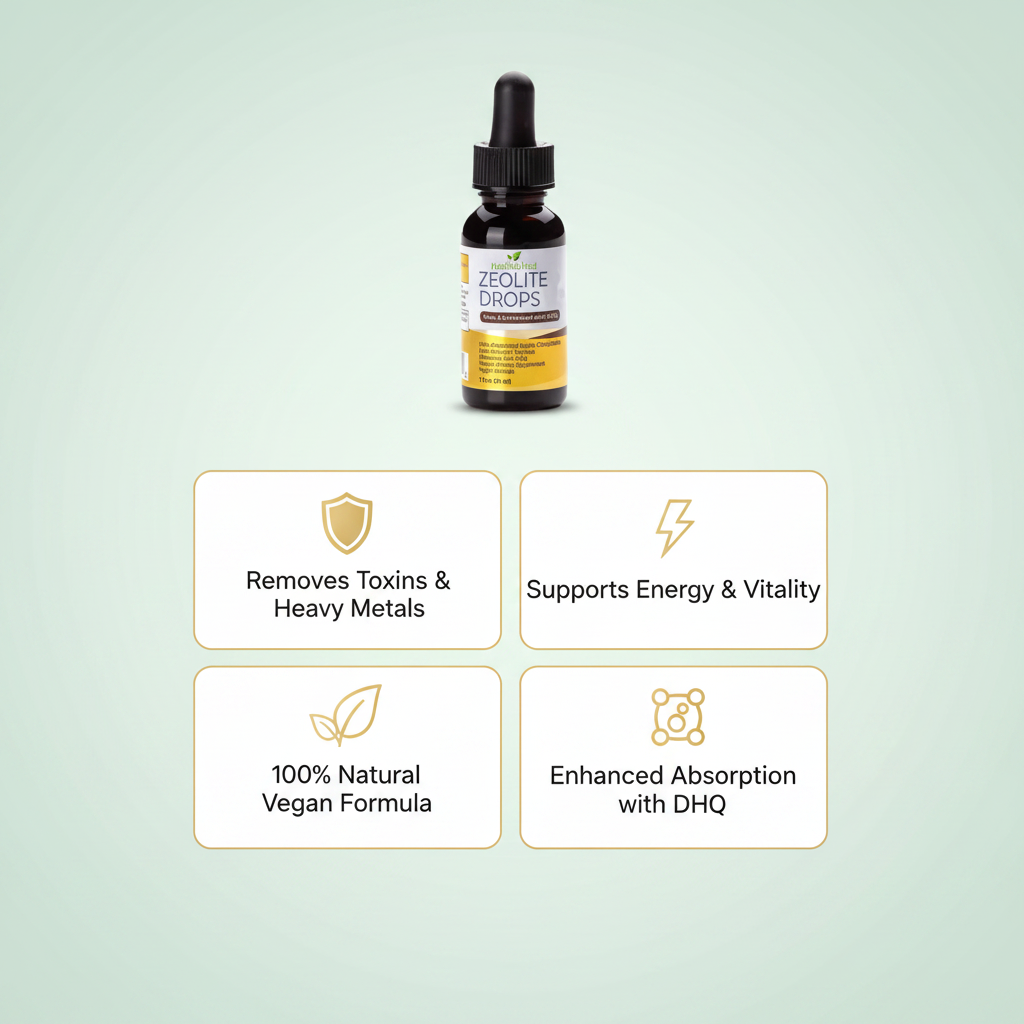 Zeolite + DHQ Drops — Ultra-Micronized Detox Support