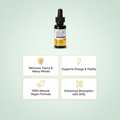 Zeolite + DHQ Drops — Ultra-Micronized Detox Support