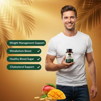 African Mango Seed Extract 1000mg Capsules — Metabolic Support (Irvingia Gabonensis)